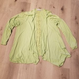 Avenue Open Front Drape Cardigan Sweater Size 14/16